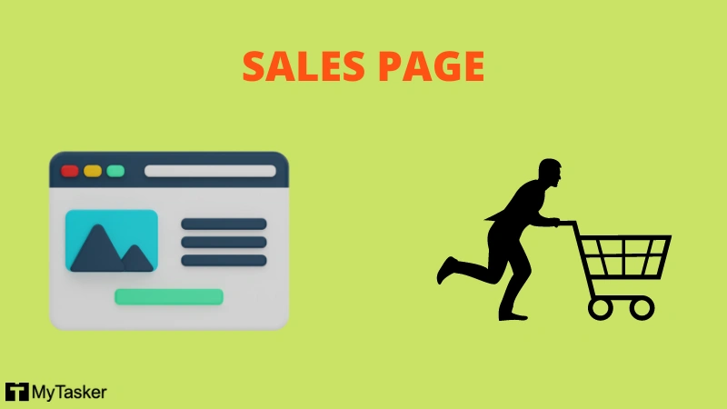 sales landing page for conversions